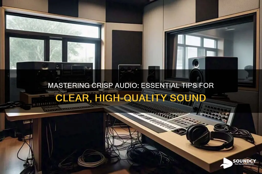 how to achieve crisp sound