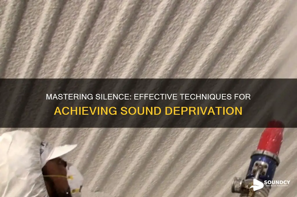 how to achieve sound deprivation