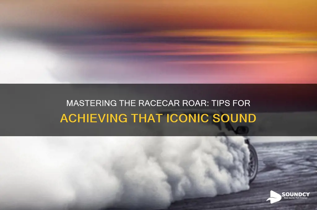 how to achive that racecar sound