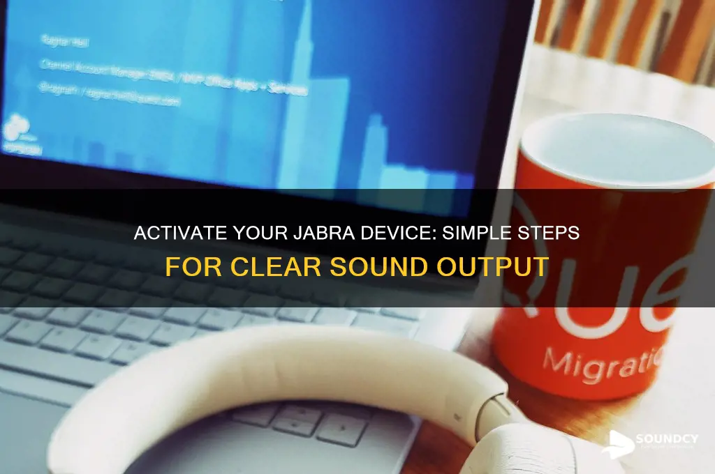how to activate jabra device to make a sound