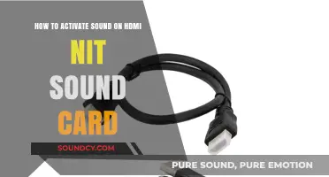 Activate HDMI Audio: Troubleshooting Sound Card Connection Issues Easily