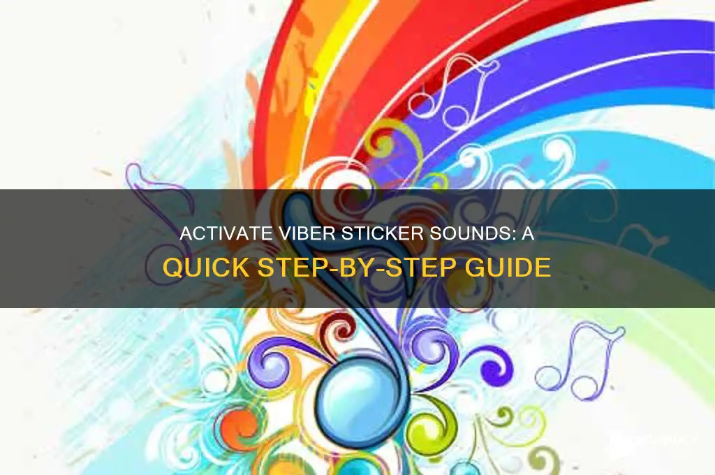how to activate viber stickers sound