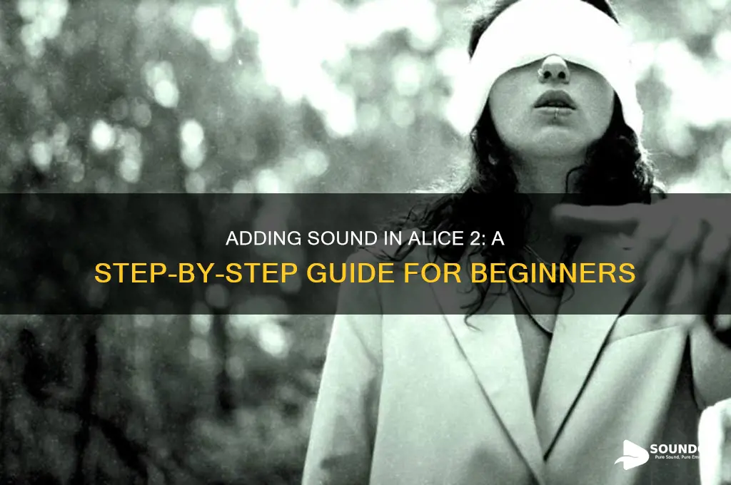 how to ad sound in alice2