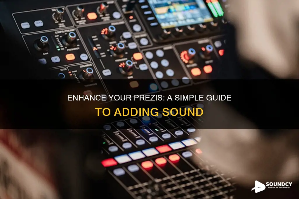 how to ad sound onto prezis