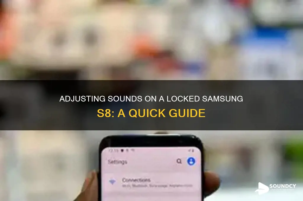 how to adjplusust sounds when phone is locked s8