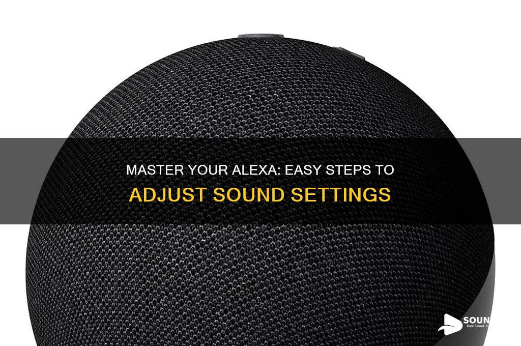 how to adjust alexa sound settings