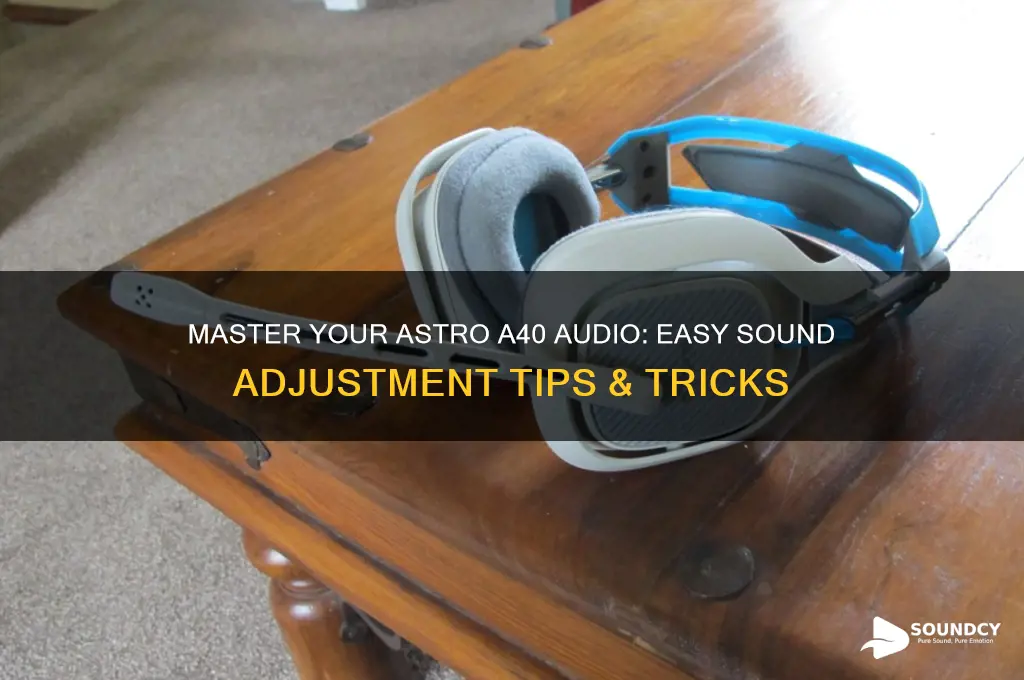 how to adjust astro a40 sound