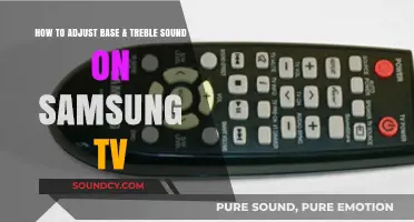Master Your Samsung TV Audio: Adjusting Base & Treble Settings Easily