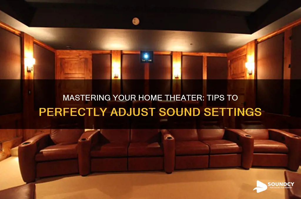how to adjust home theater sound