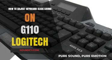 Adjusting Logitech G110 Keyboard Click Sound: A Quick Guide