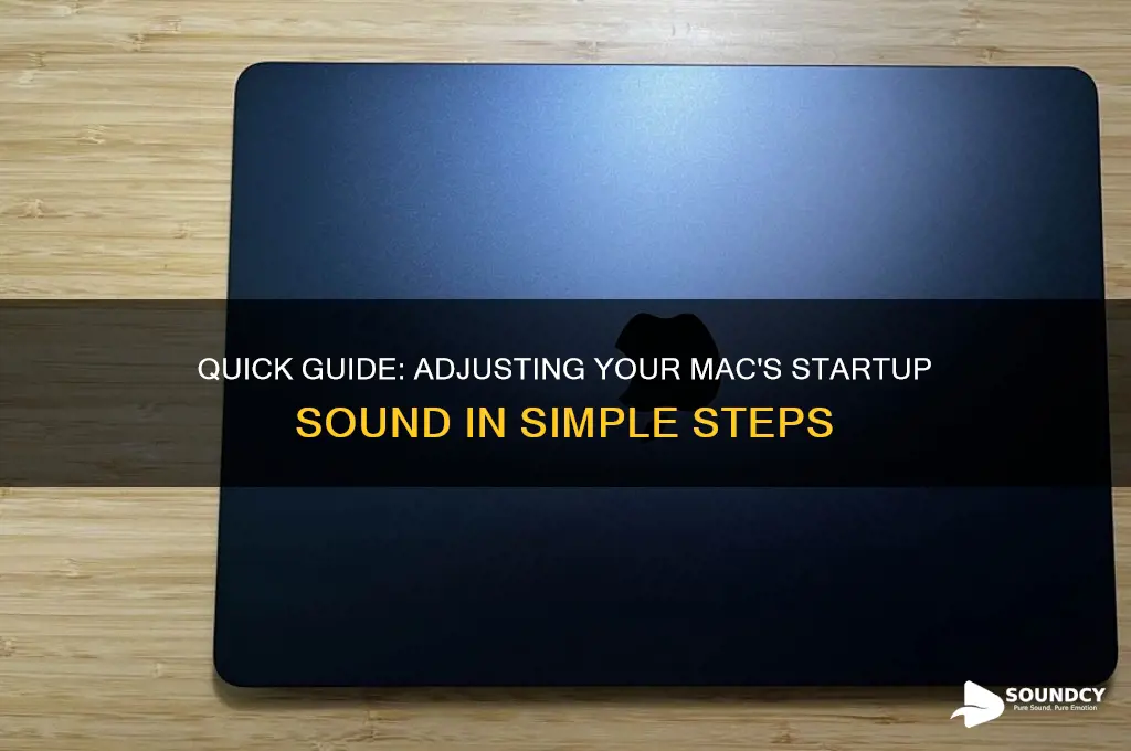 how to adjust mac startup sound