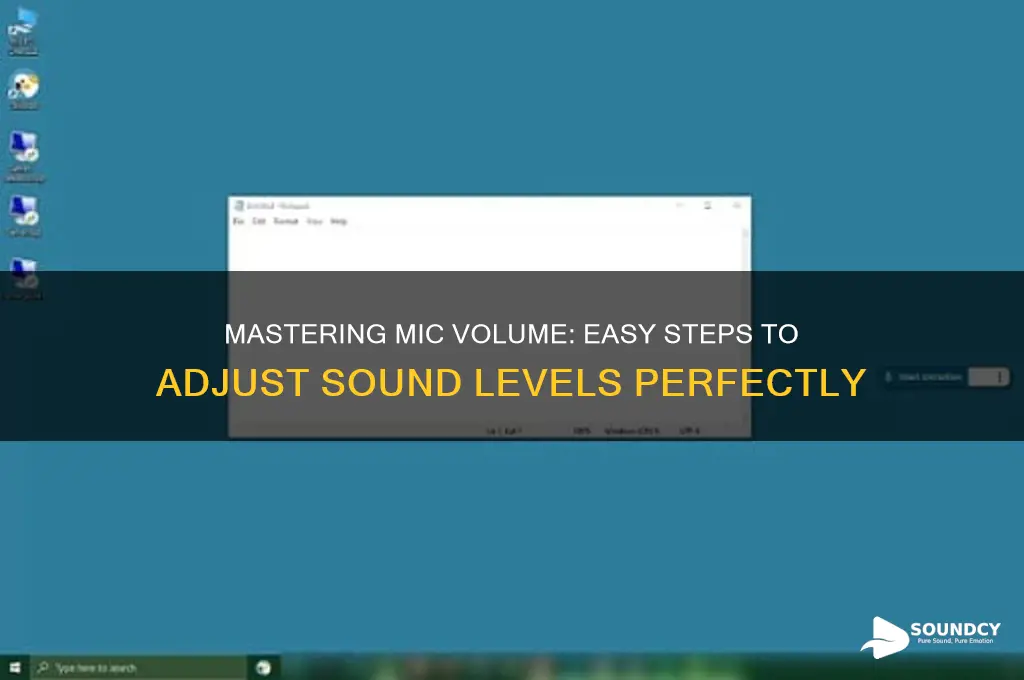how to adjust mic sound volume