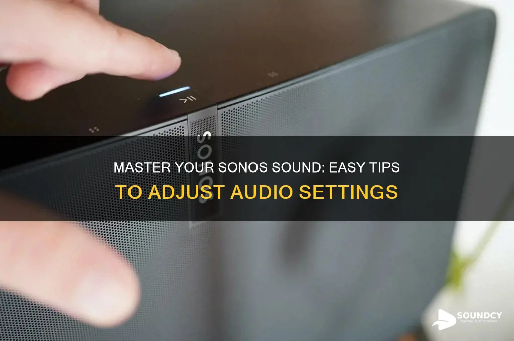 how to adjust sonos sound