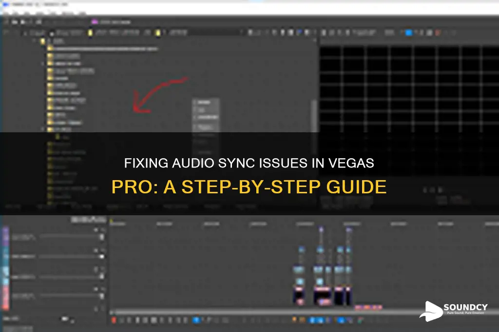 how to adjust sound being off in vegas pro