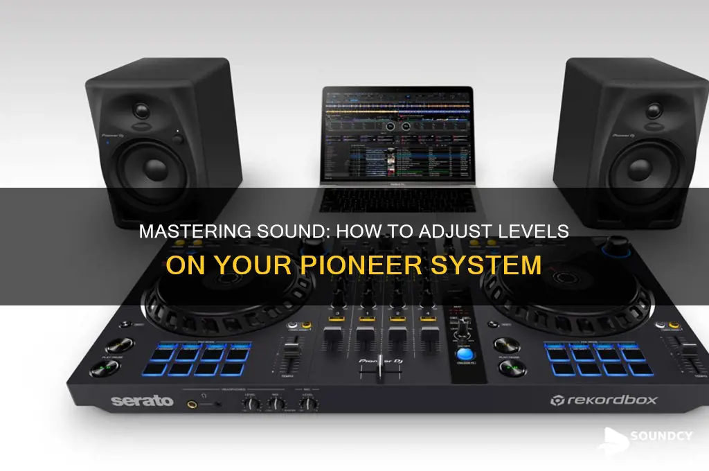 how to adjust sound level pioneer