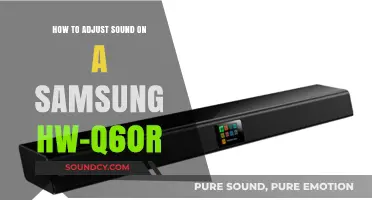Mastering Audio: Adjusting Sound on Your Samsung HW-Q60R Soundbar