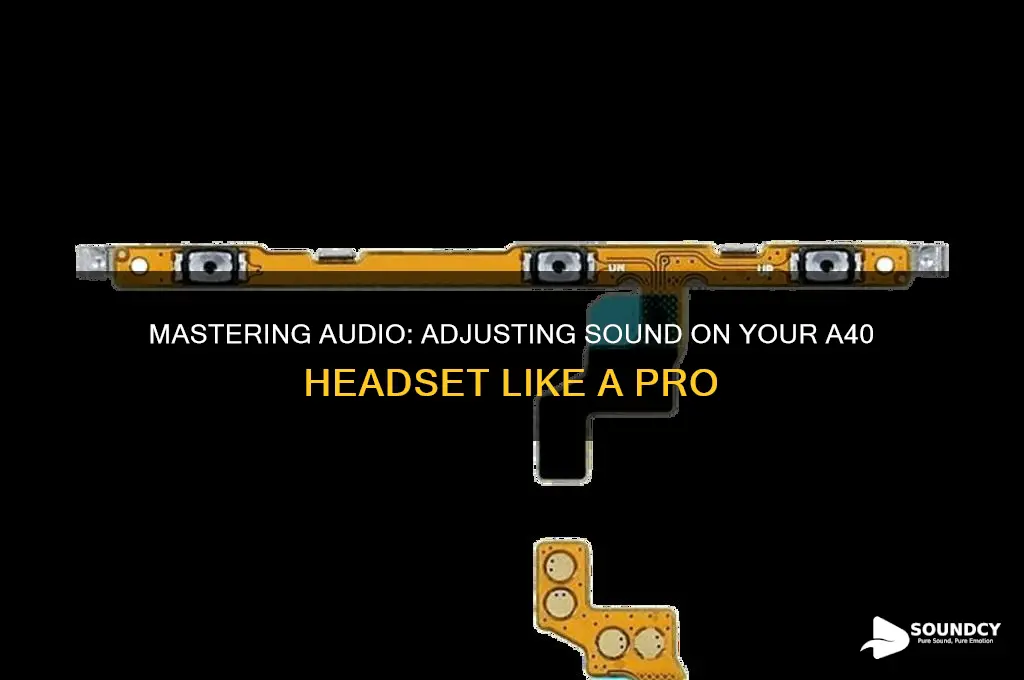 how to adjust sound on a40
