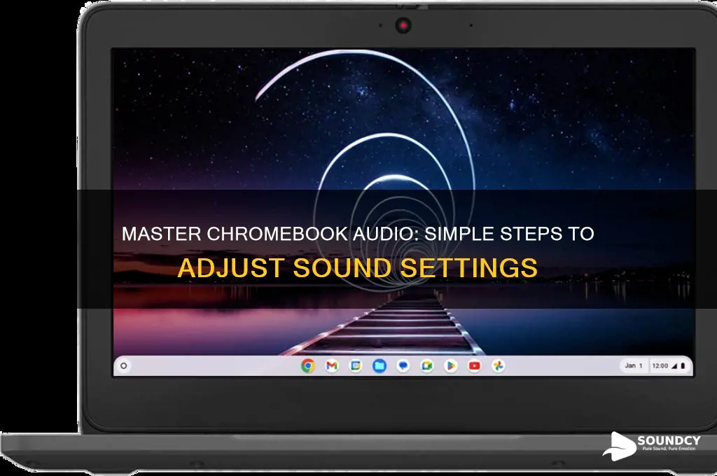 how to adjust sound on chromebook