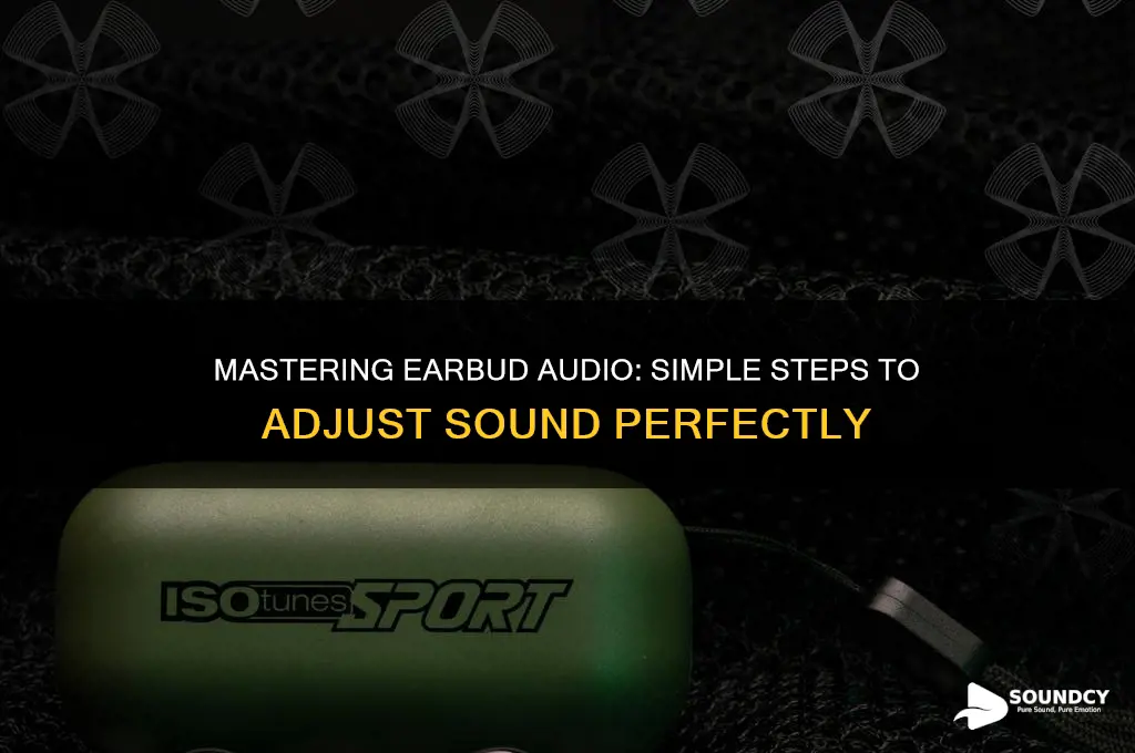 how to adjust sound on earbuds