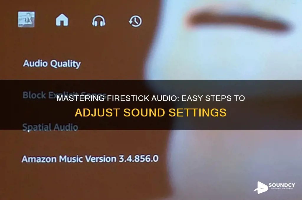how to adjust sound on firestick