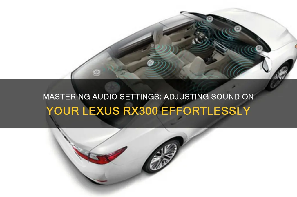 how to adjust sound on rx300