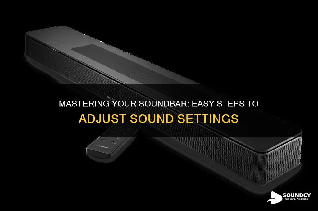 how to adjust sound on soundbar