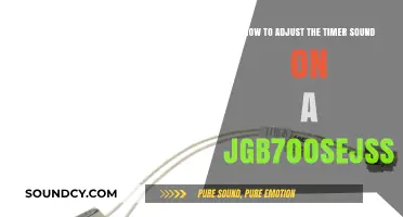 Adjusting Timer Sound on Your JGB700SEJSS: A Quick Guide