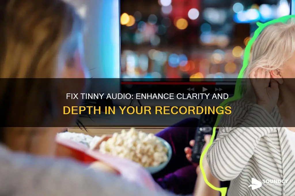 how to adjust tinny sounding audio