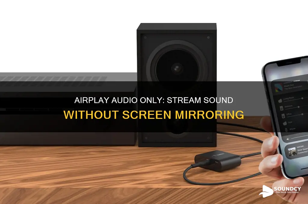how to airplay just sound