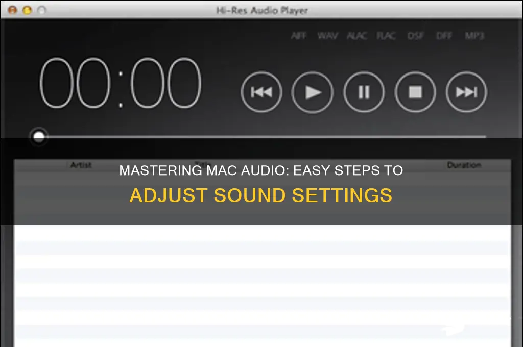 how to ajust sound for things on your mac
