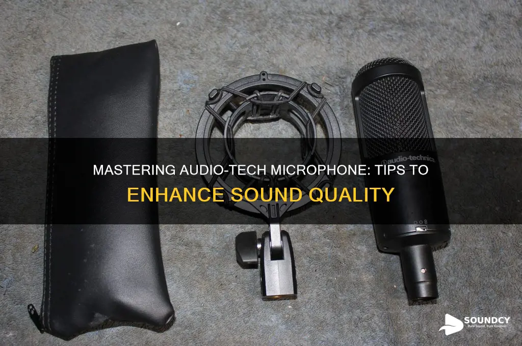 how to ajust sound qualty on audio-tech microphone