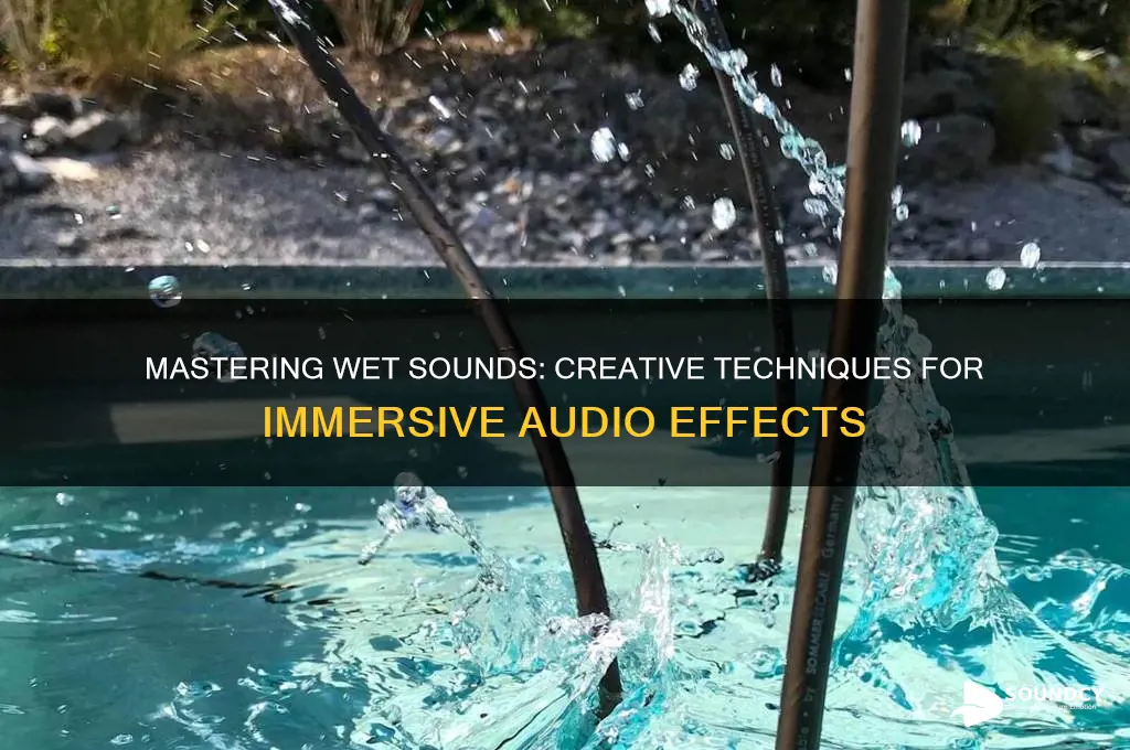 how to ake sometihing sound wet