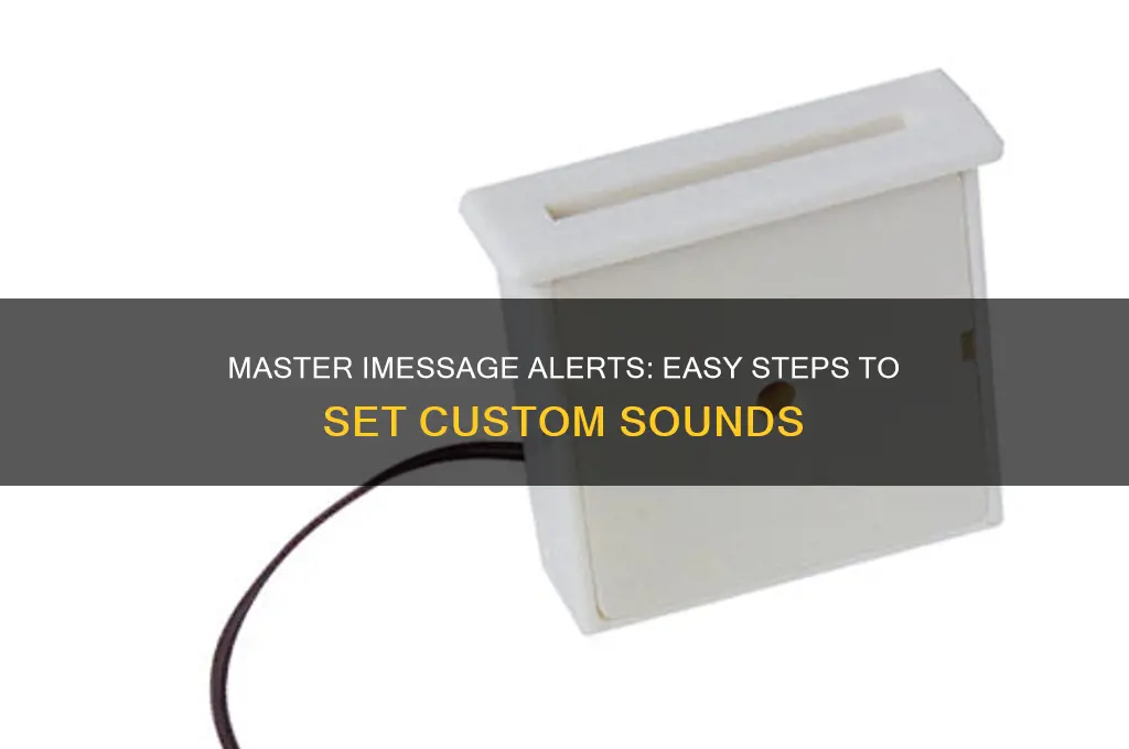 how to alert sound on imessage