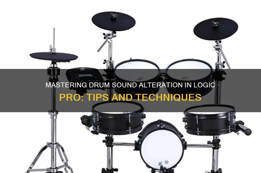how to alter drum sounds logic