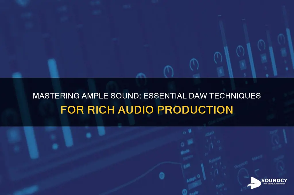 how to ample sound on daw