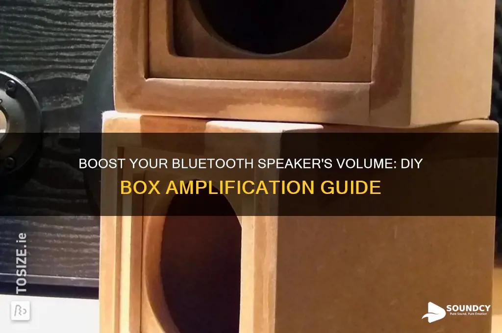 how to amplify bluetooth speaker sound with a box
