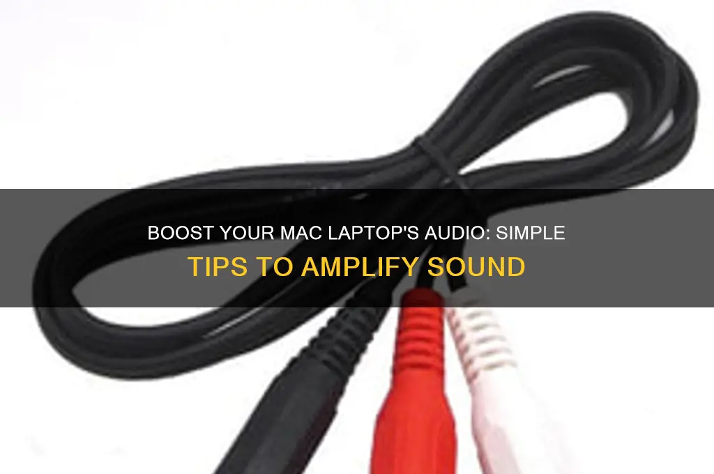 how to amplify laptop sound mac