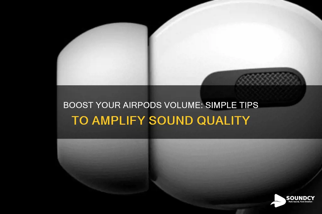 how to amplify sound airpods