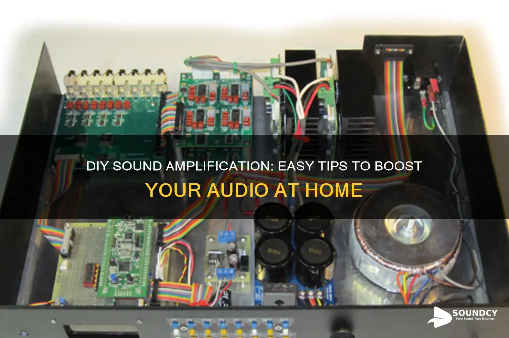 how to amplify sound diy
