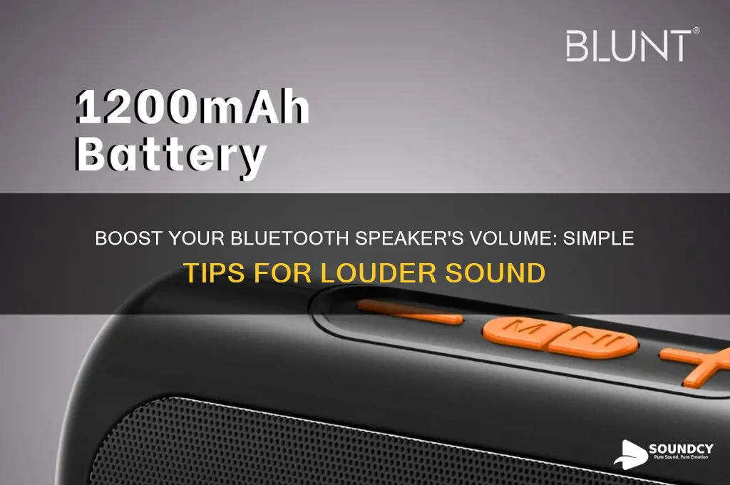 how to amplify sound on a small bluetooth speaker