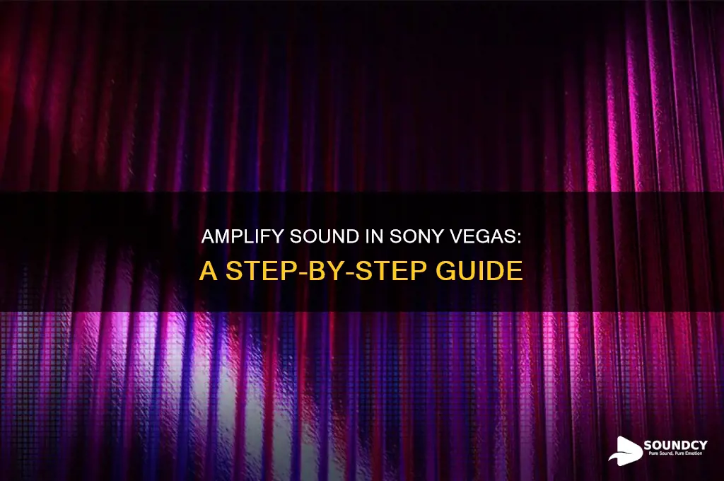 how to amplify sound sony vegas