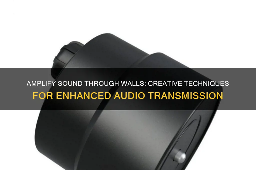 how to amplify sound through walls