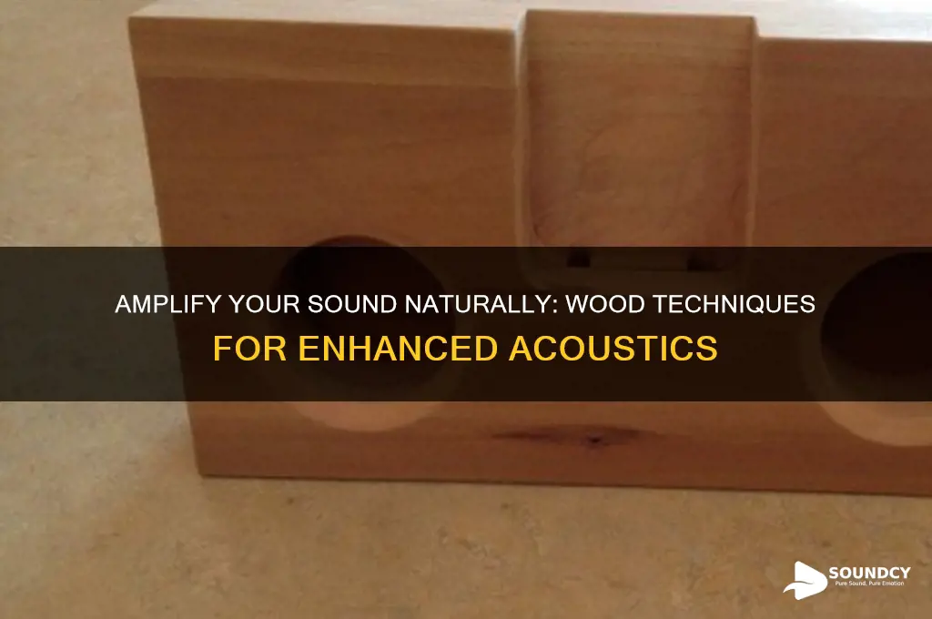 how to amplify sound with wood