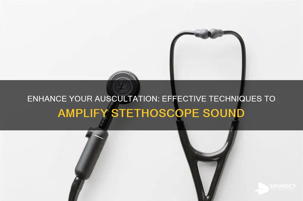 how to amplify stethoscope sound