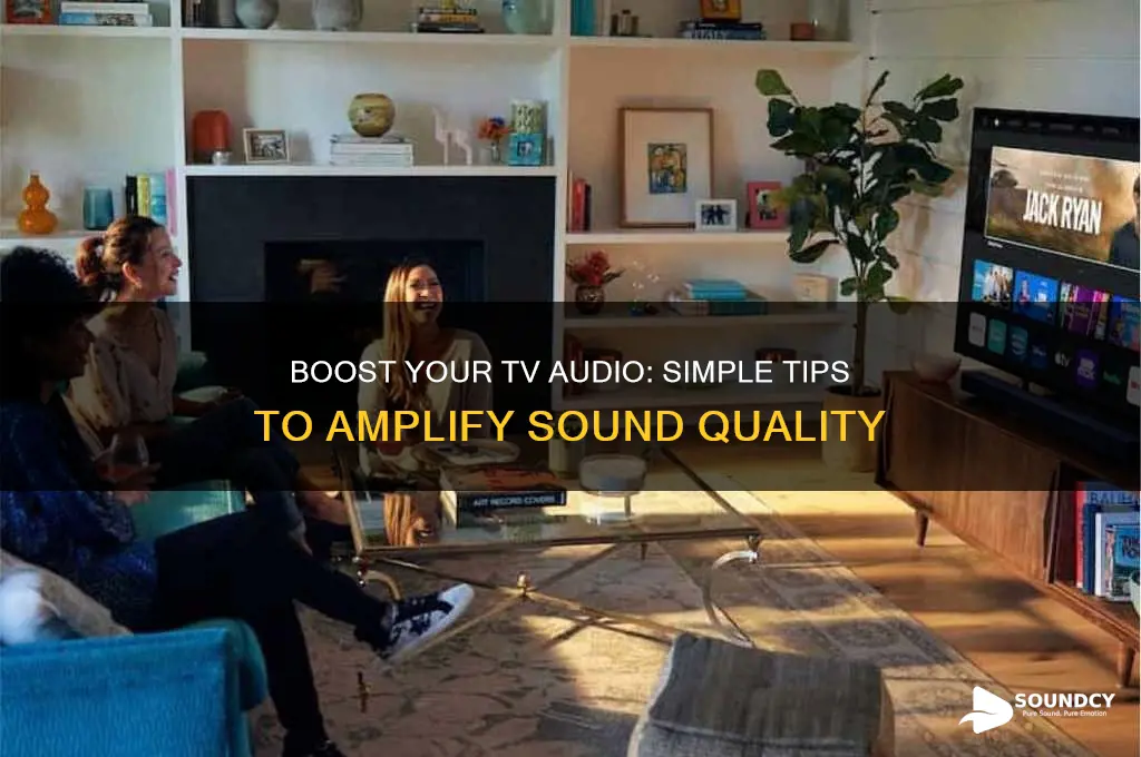 how to amplify tv sound