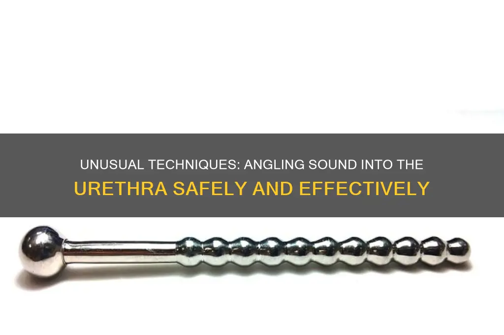 how to angle sound into urethra