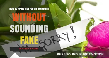 Genuine Apologies: Mastering Sincere Regret After a Heated Argument