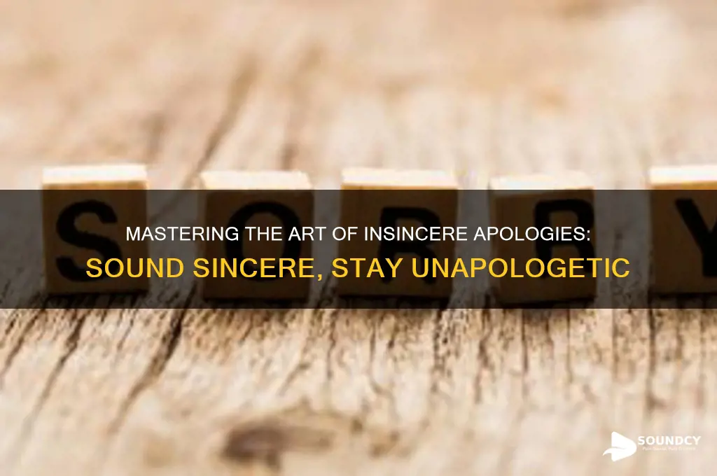 how to apologize that sounds sincere but isn