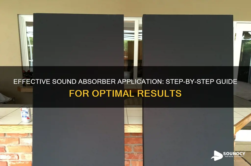 how to apply sound absorber