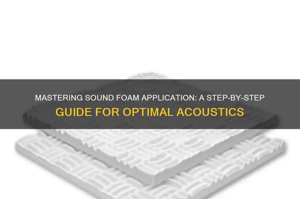 how to apply sound foam